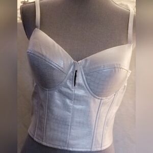 Say What Brand Faux Croc Bustier